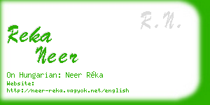 reka neer business card